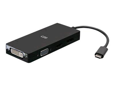USB-C Multiport Adapter, 4-in-1 Video Adapter with HDMI, DP, DVI, VGA - 4K 60Hz