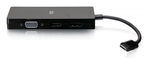USB-C Multiport Adapter, 4-in-1 Video Adapter with HDMI, DP, DVI, VGA - 4K 60Hz
