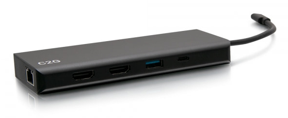 Dual Display Dock USC-C - USB-C Female / 3x USB 3.0 A Female / USB-A Female / 3.5mm Female / RJ-45 Female / 2x HDMI Female - 60W USB Power Delivery