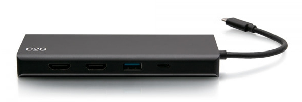 Dual Display Dock USC-C - USB-C Female / 3x USB 3.0 A Female / USB-A Female / 3.5mm Female / RJ-45 Female / 2x HDMI Female - 60W USB Power Delivery