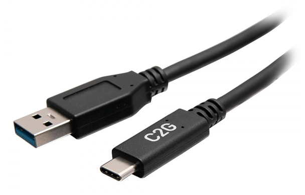 USB-C Male to USB-A Male Cable - USB 3.2 Gen 1 (5Gbps) 45cm