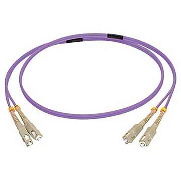 SC/SC OM4 LSZH Fibre Patch - Purple 7m