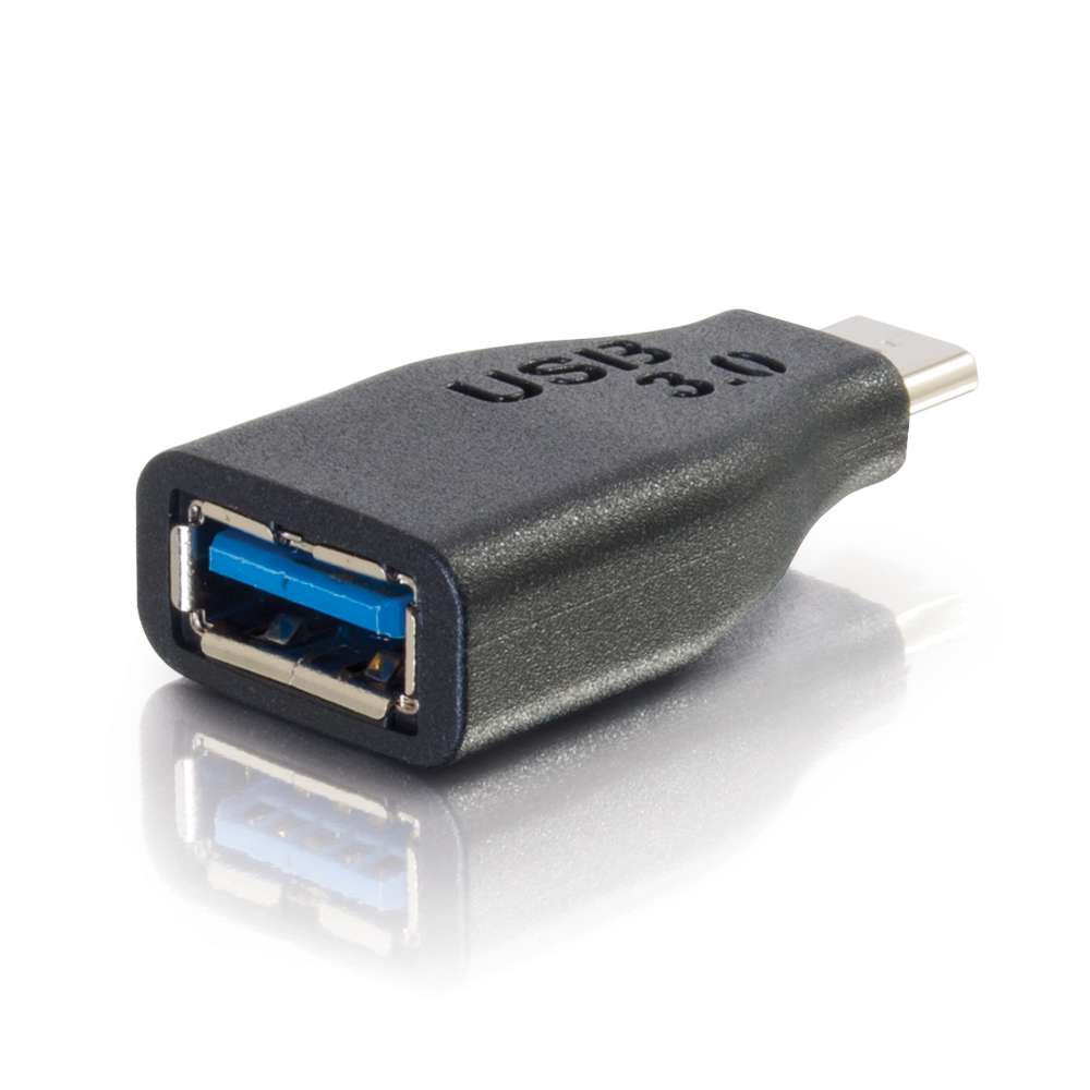 USB 3.0 (USB 3.1 Gen 1) USB-C to USB-A Adapter Converter M/F - Black