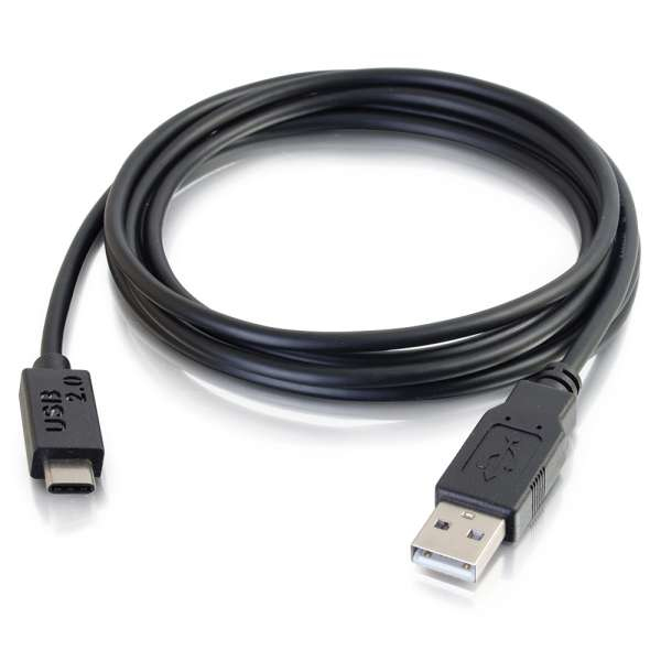 USB 2.0 USB-C to USB-A Cable M/M - Black 3.5m