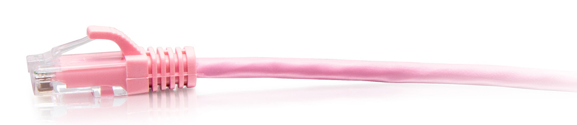 Patch cable Slim - CAT6a - UTP - Snagless - 90cm - Pink