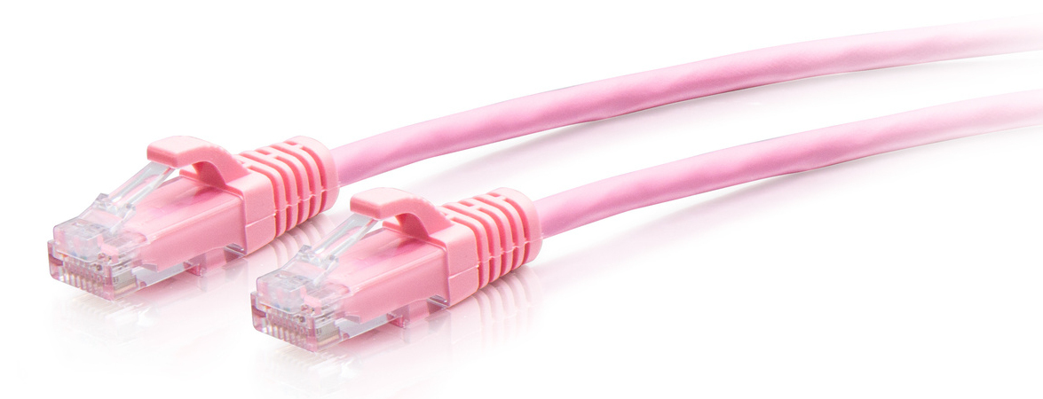 Patch cable Slim - CAT6a - UTP - Snagless - 1.5m - Pink