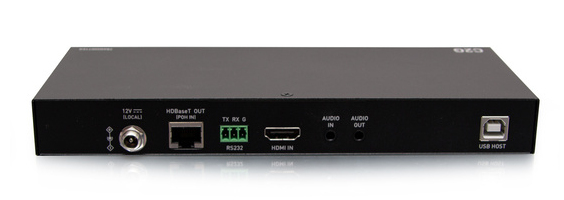 HDMI HDBaseT + 3.5mm, USB-B to A, and RS232 over Cat Extender Box Transmitter to Box Receiver - 4K 60Hz (C2G31013)