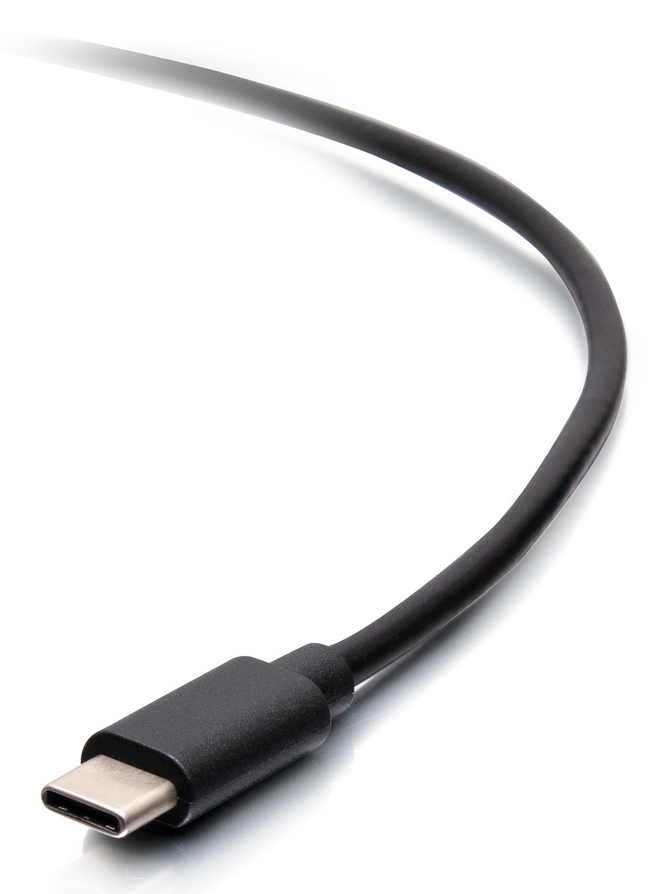 USB-C Male to Lightning Male Sync and Charging Cable - Black 2m