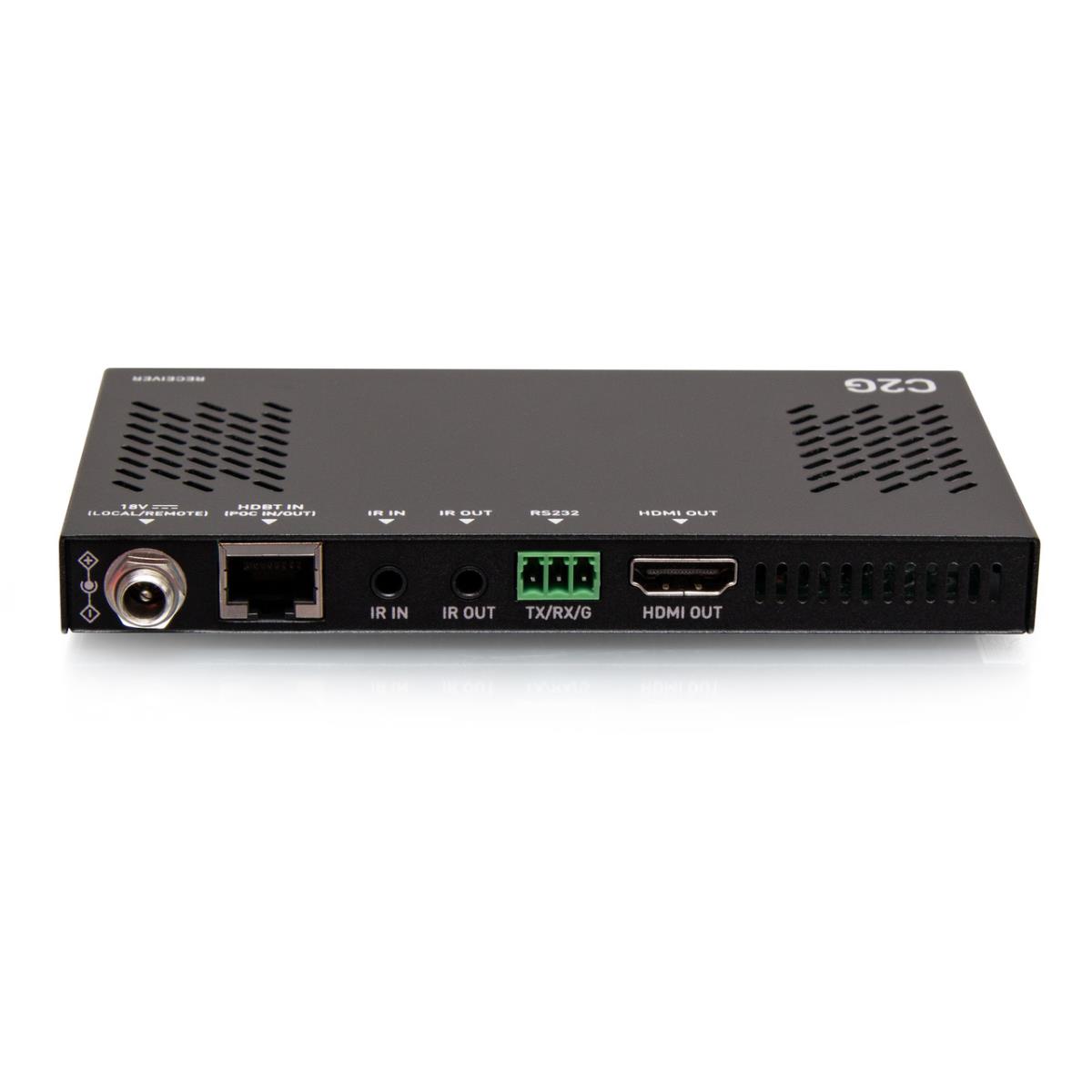 HDMI Ultra-Slim HDBaseT + RS232 And IR Over Cat Extender Box Receiver - 4K 60Hz