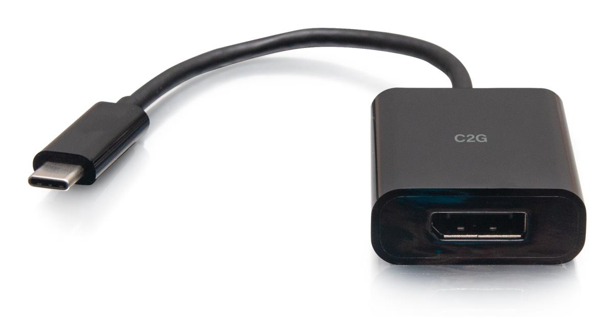 Adapter Converter - USB-C to DisplayPort - 4K 60Hz - Black
