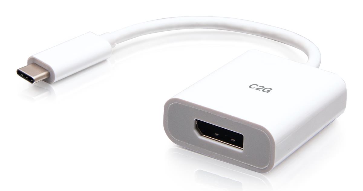 Adapter Converter - USB-C to DisplayPort - 4K 60Hz - White