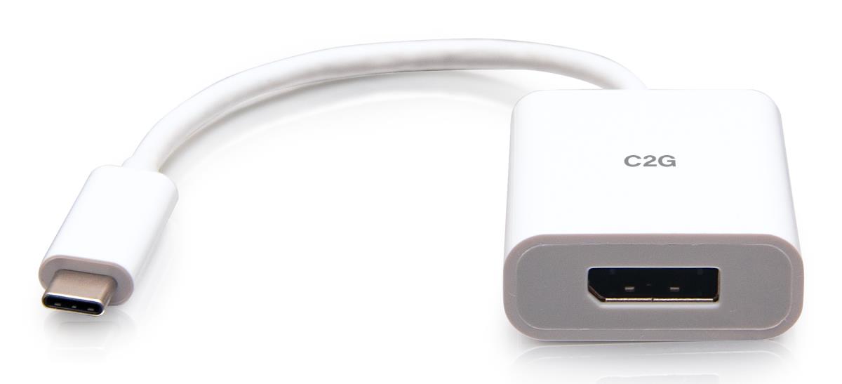 Adapter Converter - USB-C to DisplayPort - 4K 60Hz - White