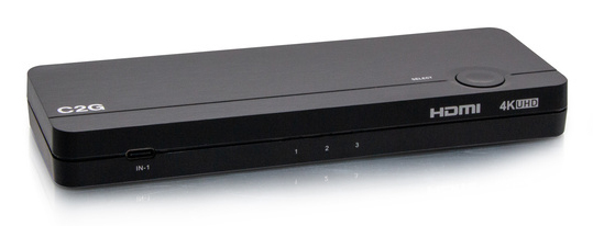 KVM Switch - USB-C/HDMI 3-Input Combo to HDMI 1-Output with Power Delivery - 4K 60Hz (TAA Compliant)