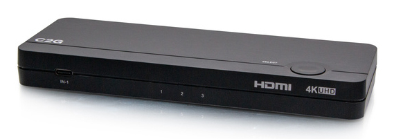 KVM Switch - USB-C/HDMI 3-Input Combo to HDMI 1-Output with Power Delivery - 4K 60Hz (TAA Compliant)