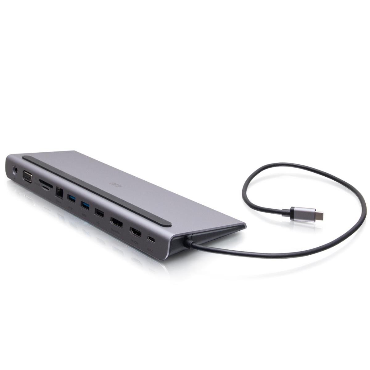 Dock USB-C - HDMI / DP / VGA / Ethernet / USB-c / 2x USB-A 3.0 / USB-A / SD Card / 3.5mm - 100W USB Power Delivery