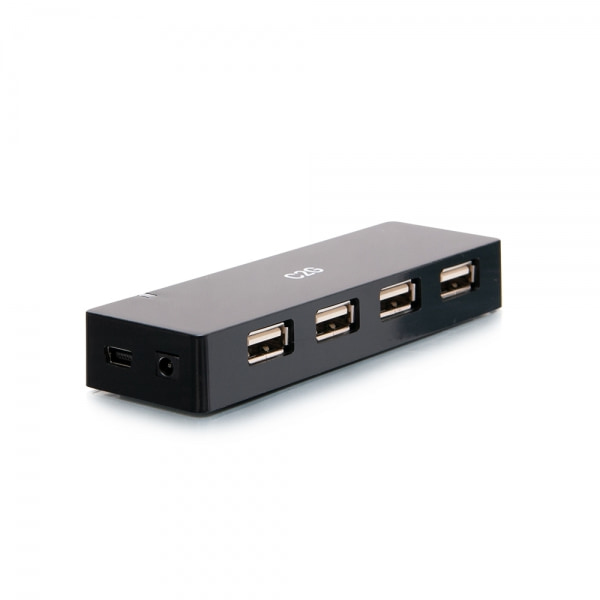 USB-A Hub 4-Port with 5V 2A Power Supply
