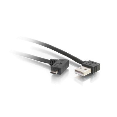 USB 2.0 A Right Angle Male to Micro-USB B Right Angle Male Cable - 1m