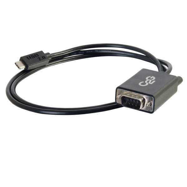 USB 2.0 USB-C to DB9 Serial RS232 Adapter Cable 90cm