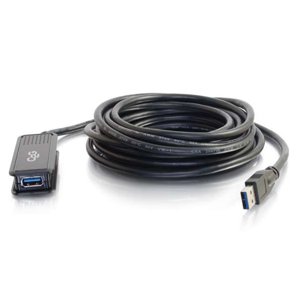 USB 3.0 USB-A Male to USB-A Female Active Extension Cable (TAA Compliant) - 5m