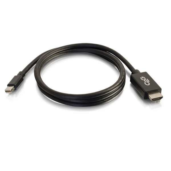 Mini DisplayPort Male to HDMI Male Adapter Cable - Black 2m