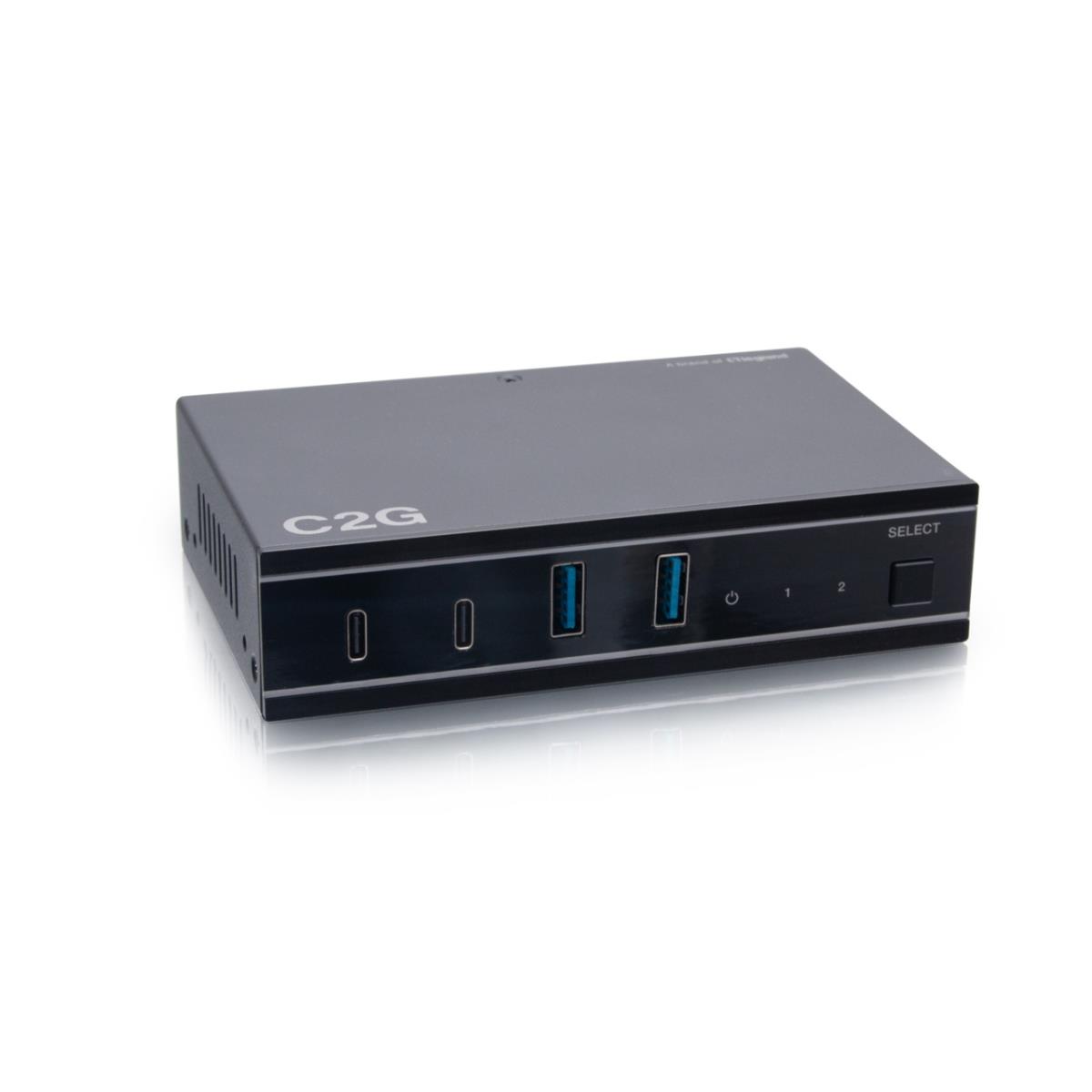 2X4 USB-C Switch with 2 USB-C inputs to 2 USB-C and 2 USB-A Device ports - USB 3.2 Gen 1 (5GBPS)