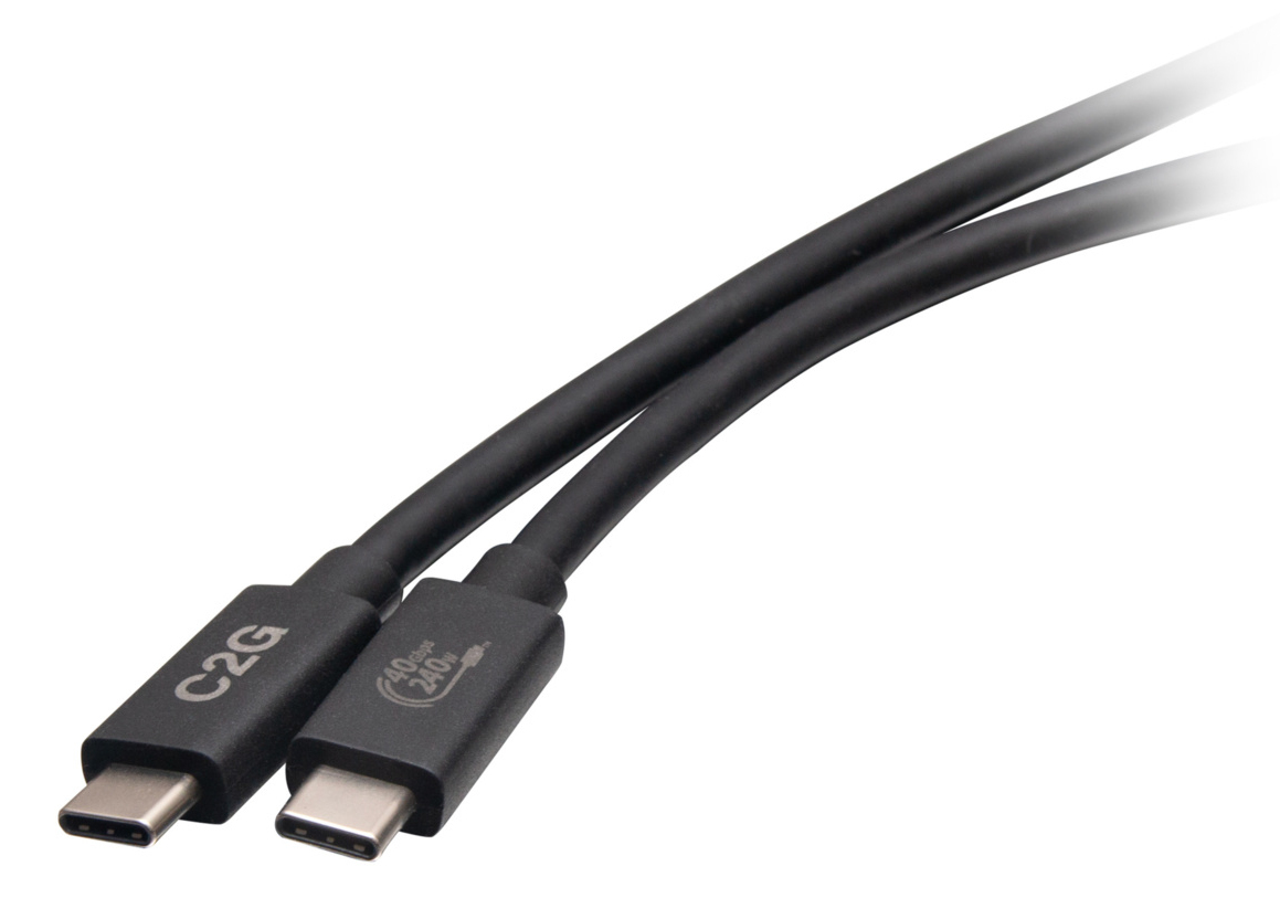 USB 4.0 USB-C To C (48v 5a) 240w Charging Cable-black - 1m