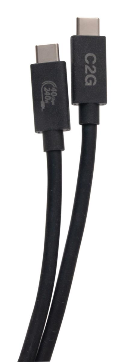 USB 4.0 USB-C To C (48v 5a) 240w Charging Cable-black - 1m