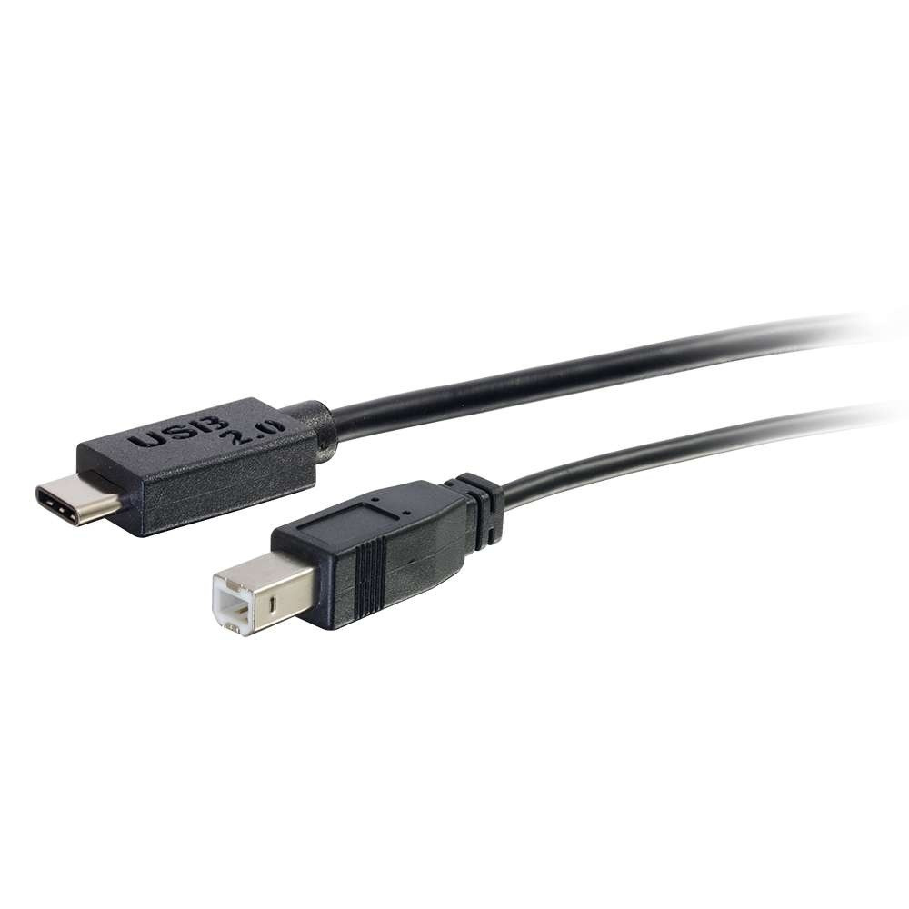 USB 2.0 USB-C to USB-B Cable M/m - Black - 2m