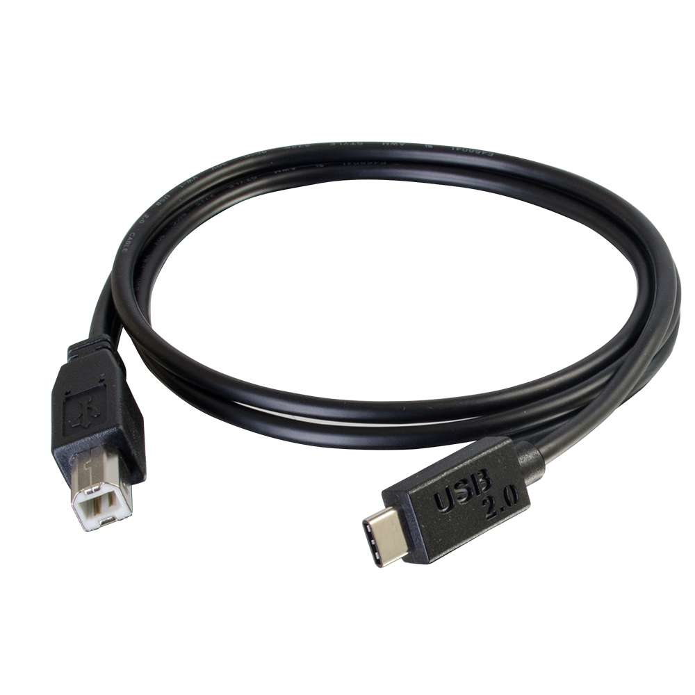USB 2.0 USB-C to USB-B Cable M/m - Black - 90cm