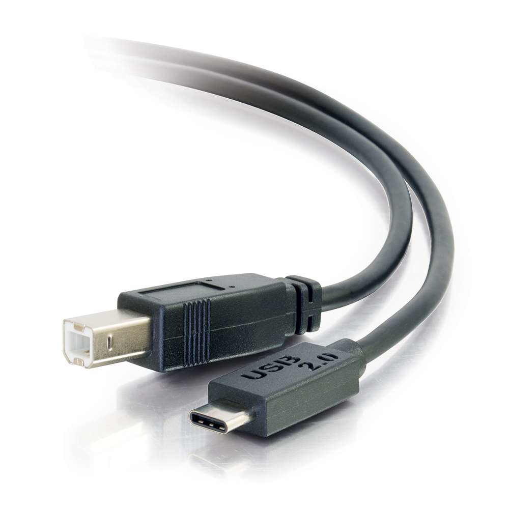 USB 2.0 USB-C to USB-B Cable M/m - Black - 3m