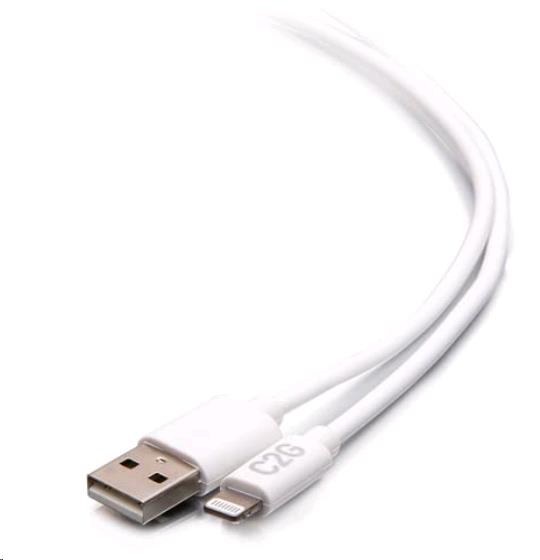 USB A to Lightning Cable - White 2m