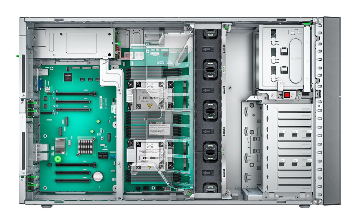 Primergy Tx2550 M7 - Tower Server - Xeon Silver 4509y - 32GB Ram - 8x Sff/900w