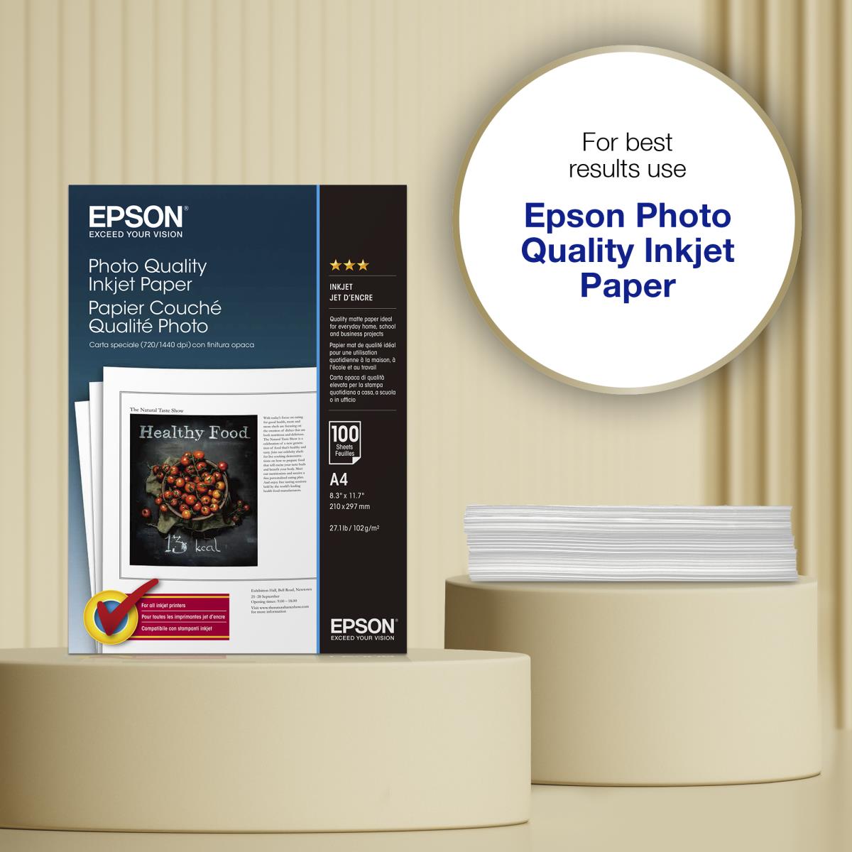 Paper Inkjet Photo Quality A4 100-sheet (c13s041061)