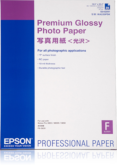 Premium Glossy Photo Paper A2 25sheets (c13s042091)