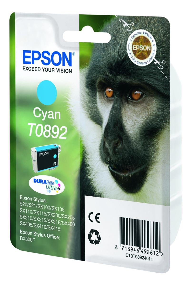 Ink Cartridge - T0892 - Durabrite Ultra - Cyan