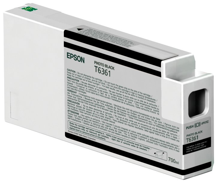 Ink Cartridge - T636100 Ultrachrome Hdr - 700ml - Photo Black
