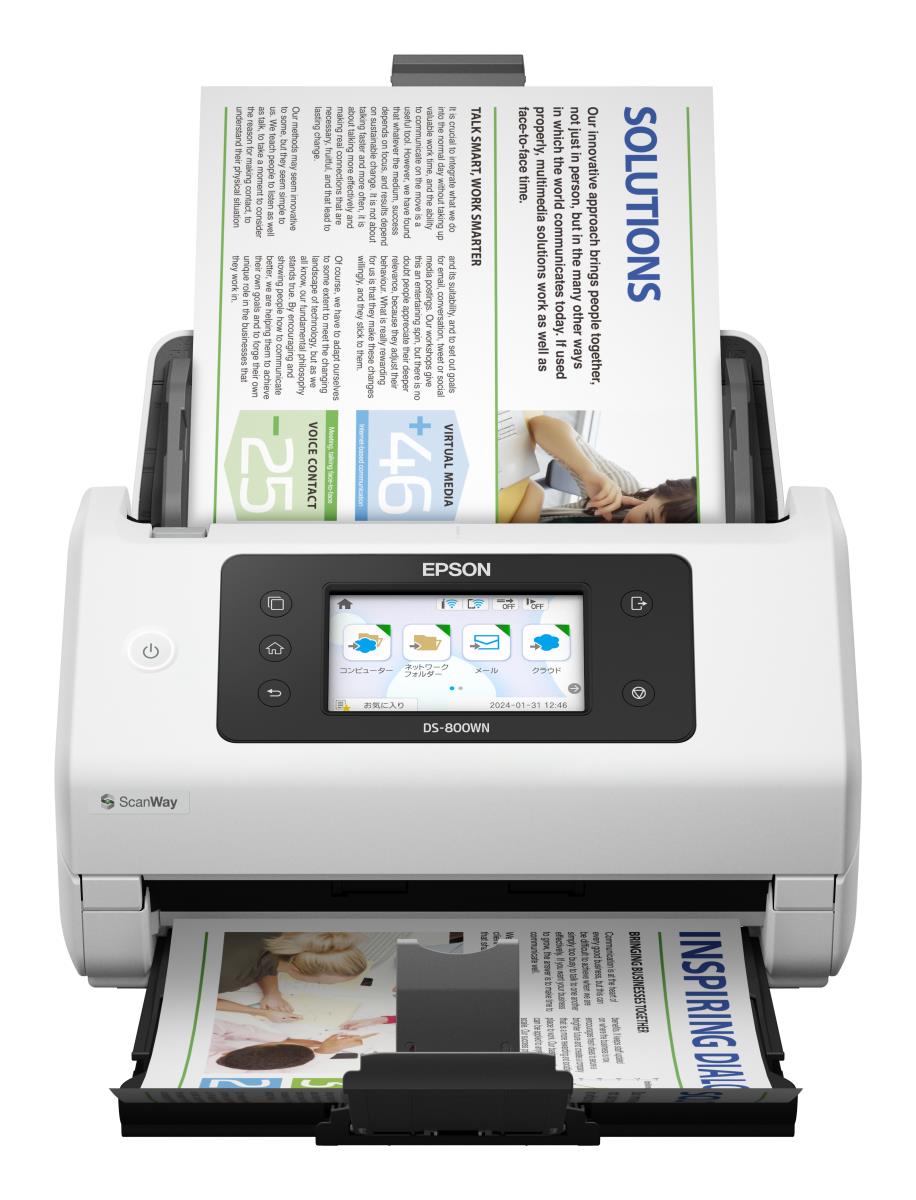 Workforce Ds-800wn - Compact Wi-Fi Scanner - A4 - 600 Dpi - USB 3.2/ Wi-Fi
