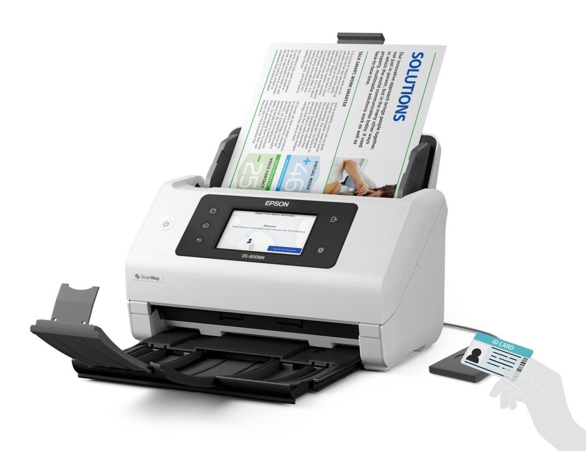 Workforce Ds-800wn - Compact Wi-Fi Scanner - A4 - 600 Dpi - USB 3.2/ Wi-Fi
