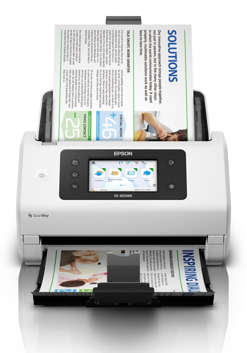 Workforce Ds-800wn - Compact Wi-Fi Scanner - A4 - 600 Dpi - USB 3.2/ Wi-Fi