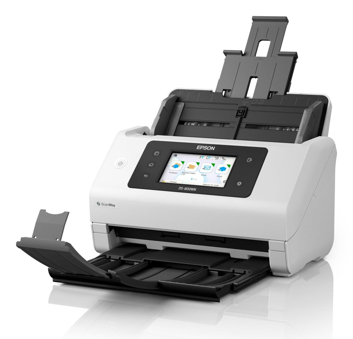 Workforce Ds-800wn - Compact Wi-Fi Scanner - A4 - 600 Dpi - USB 3.2/ Wi-Fi