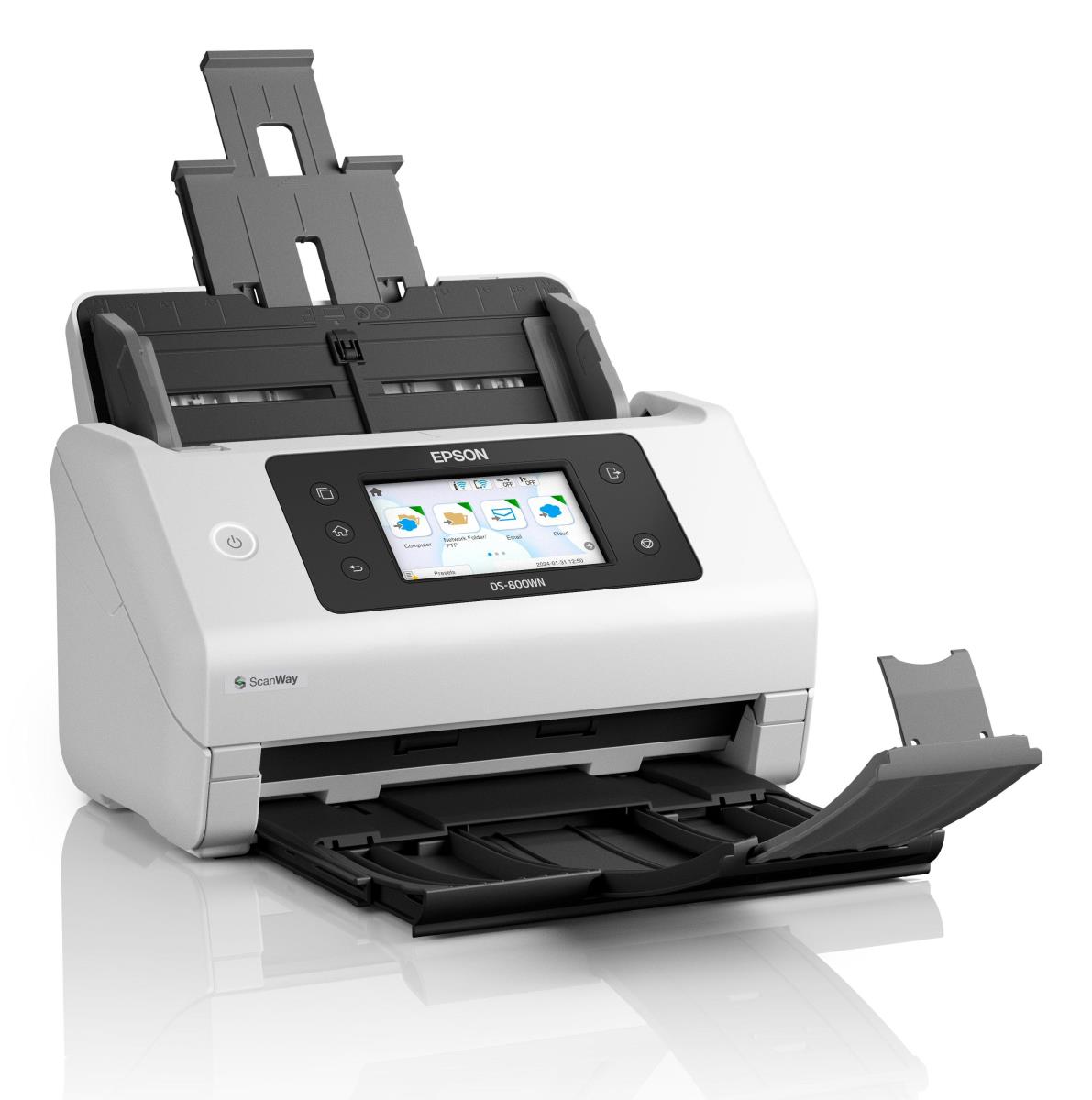 Workforce Ds-800wn - Compact Wi-Fi Scanner - A4 - 600 Dpi - USB 3.2/ Wi-Fi