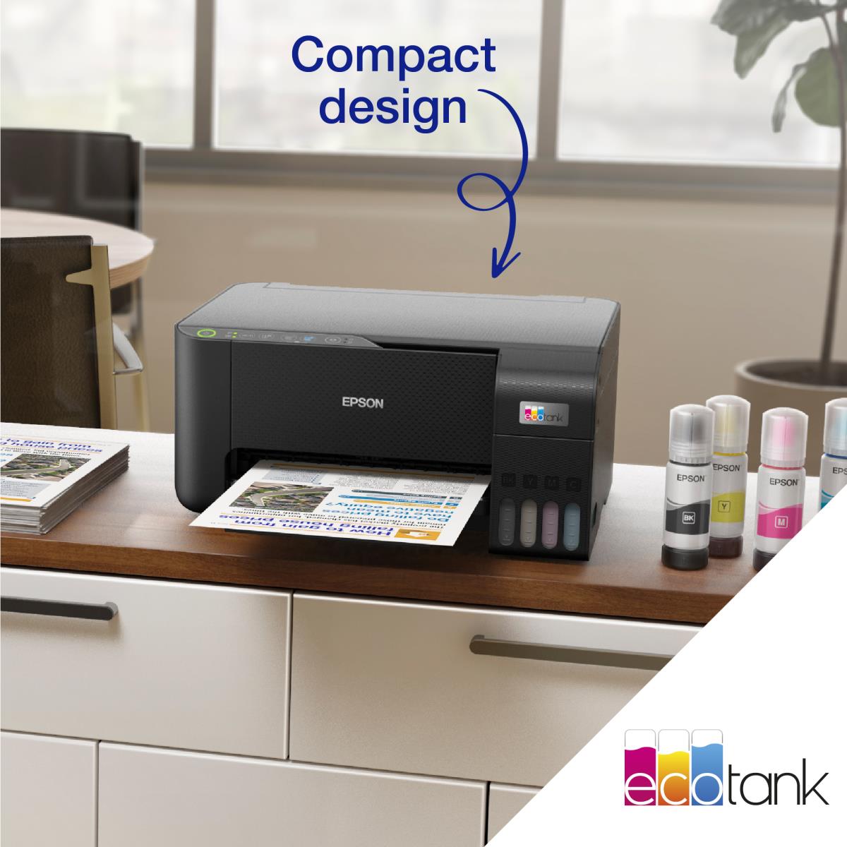 Ecotank Et-2862 - Multifunction Printer - Inkjet - A4 - Wi-Fi/ USB