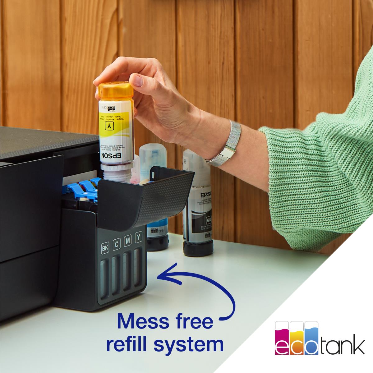 Ecotank Et-2862 - Multifunction Printer - Inkjet - A4 - Wi-Fi/ USB