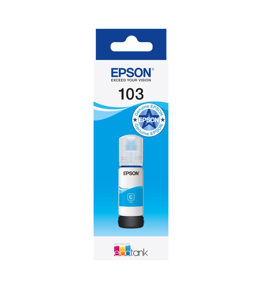 Ink Bottle - 103 Ecotank - 65ml�- Cyan