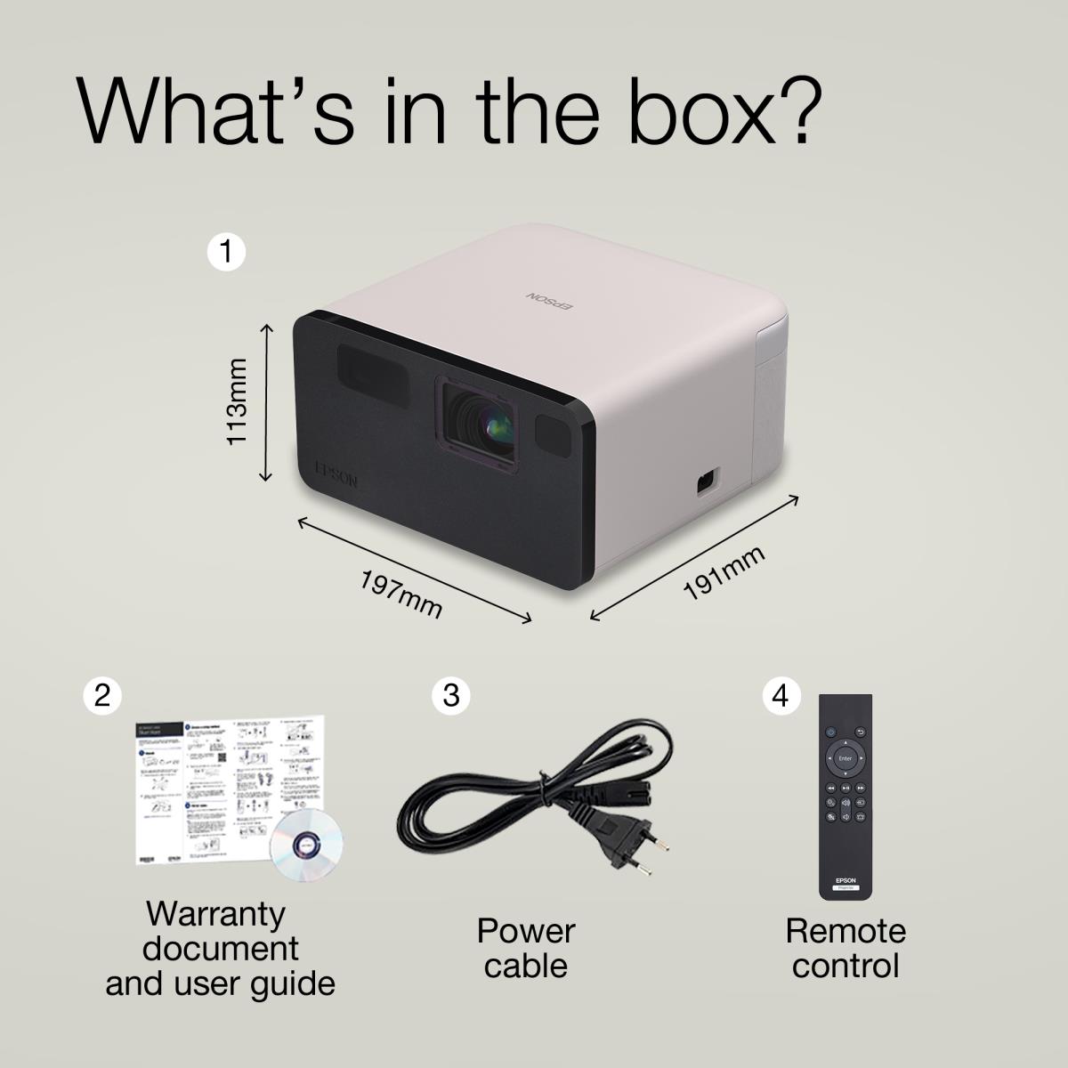 Ef-22n - Projector - 3LCD 1000 Lm Full Hd - USB / Hdmi