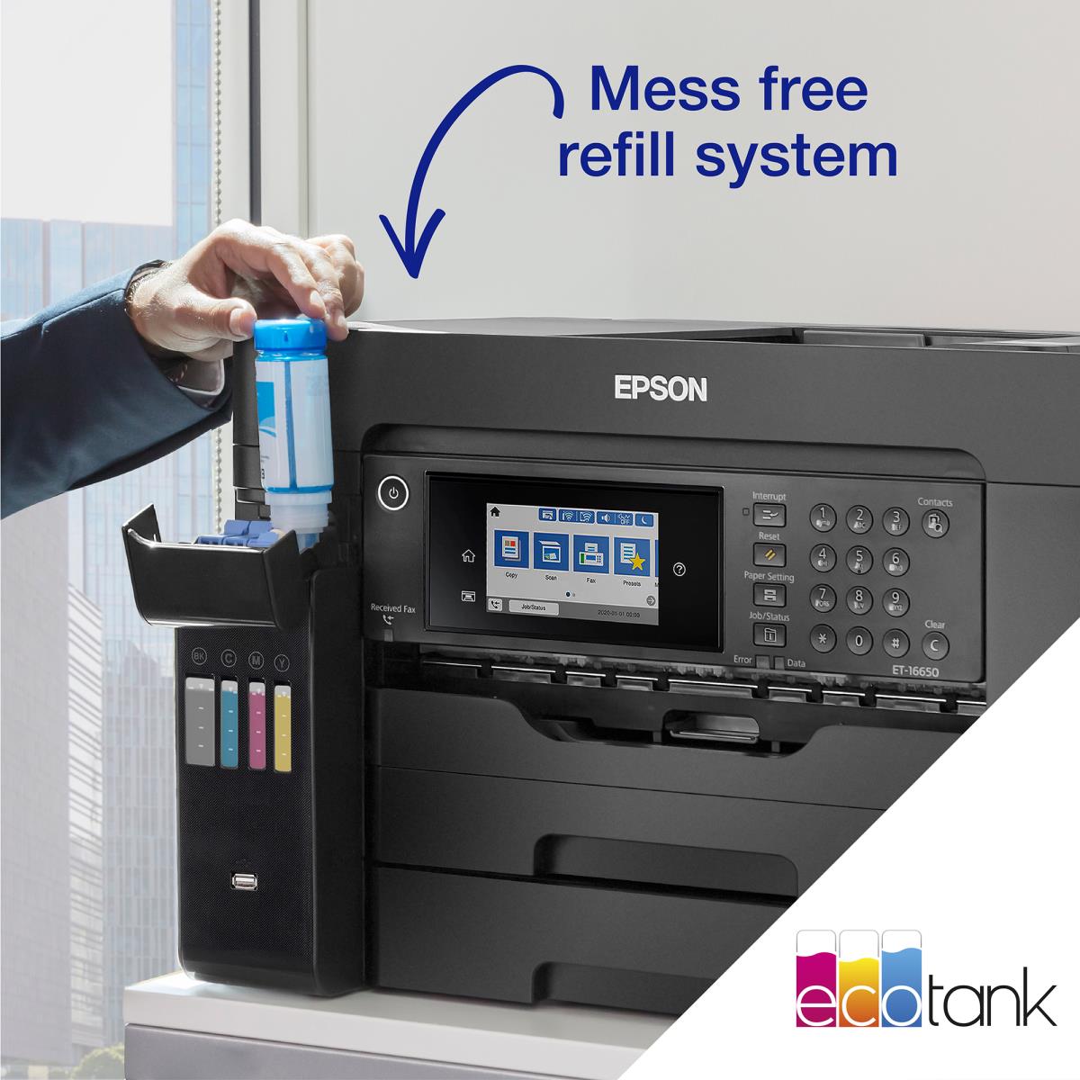 Ecotank Pro Et-16605 - Color Multifunction Printer - Inkjet - A3 - USB / Ethernet / Wi-Fi