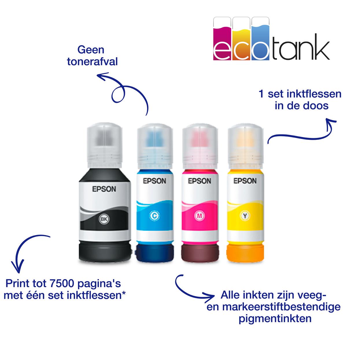 Ecotank Pro Et-5855 - Multifunction Printer - Inkjet - A4 - USB / Wi-Fi