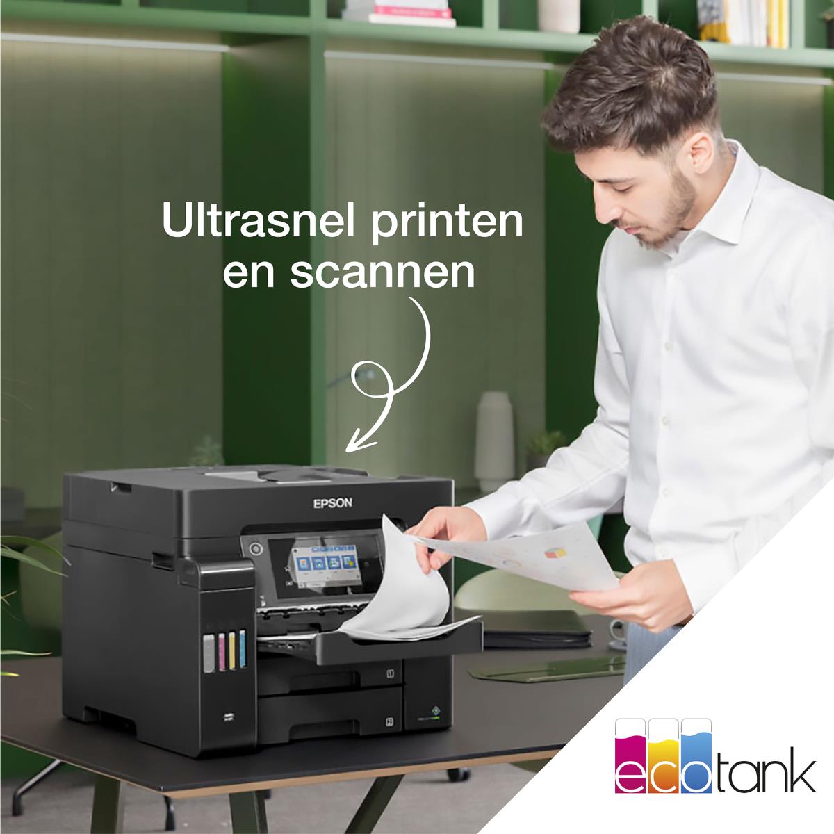 Ecotank Pro Et-5855 - Multifunction Printer - Inkjet - A4 - USB / Wi-Fi