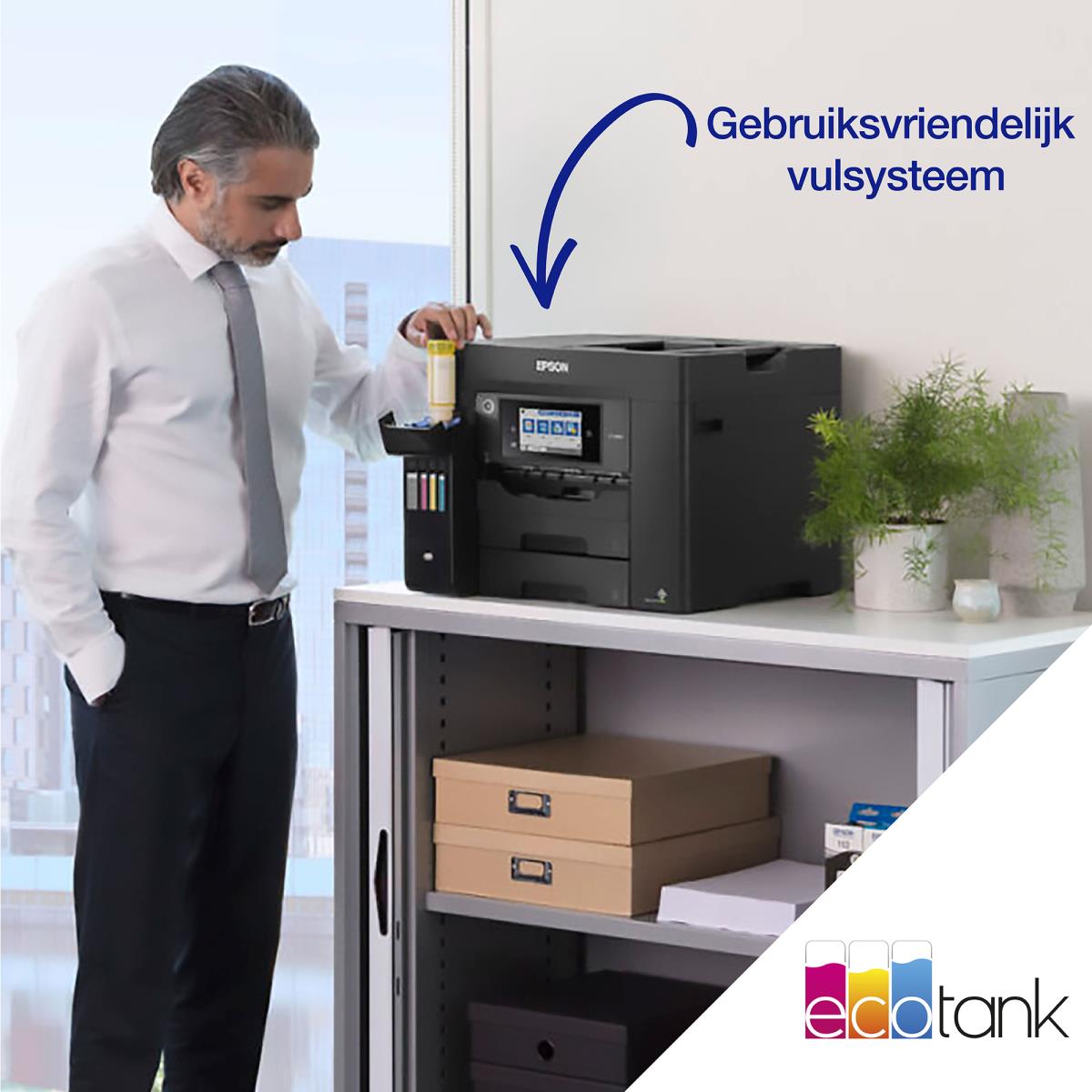 Ecotank Pro Et-5855 - Multifunction Printer - Inkjet - A4 - USB / Wi-Fi