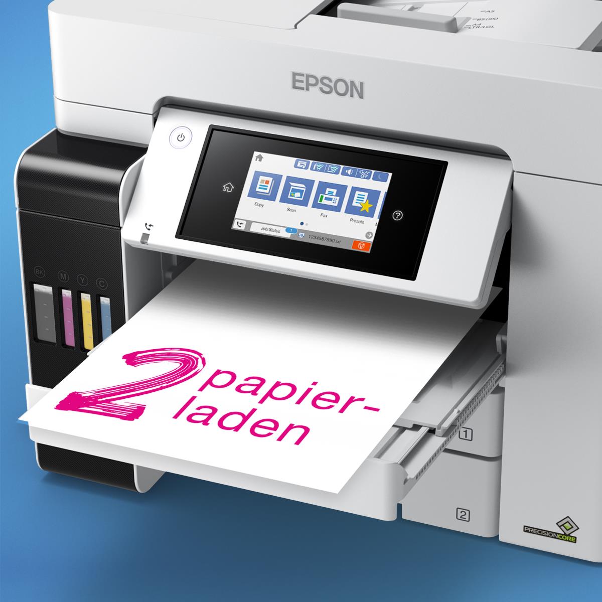 Ecotank Pro Et-5885 - Multifunction Printer - Inkjet - A4 - USB / Ethernet / Wi-Fi